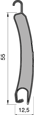 Lame Alu 55 Bombée